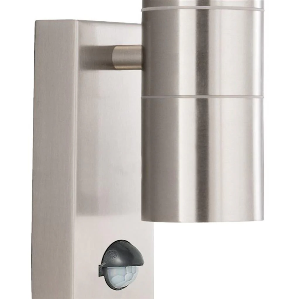 METRO OUTDOOR WALL LIGHT - STAINLESS STEEL METAL & GLASS - Image 4
