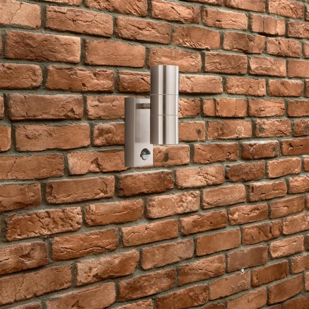 METRO OUTDOOR WALL LIGHT - STAINLESS STEEL METAL & GLASS - Image 5