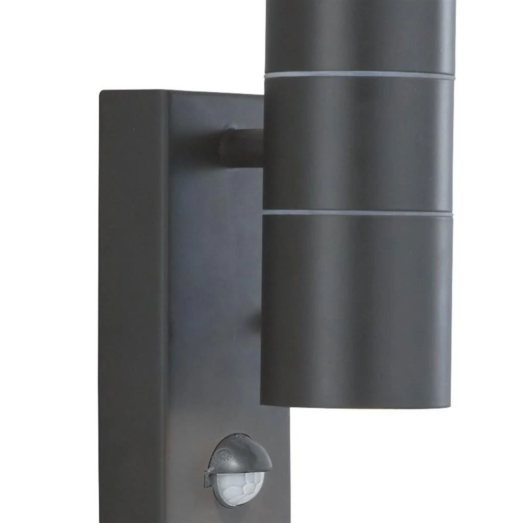 METRO OUTDOOR WALL LIGHT - STAINLESS STEEL METAL & GLASS - Image 8
