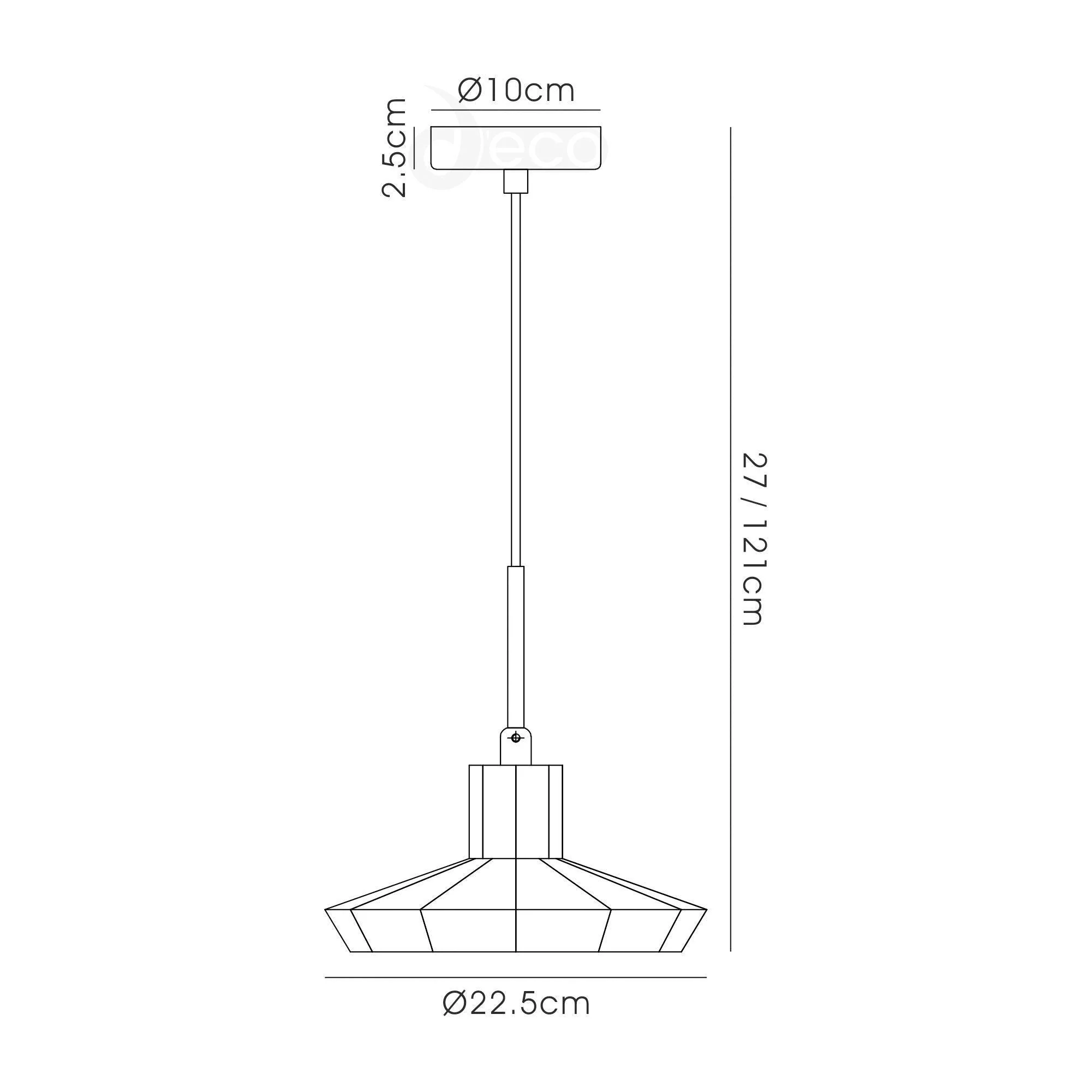 Markus Single Medium/Slim/Shallow Cone Pendant - Image 10