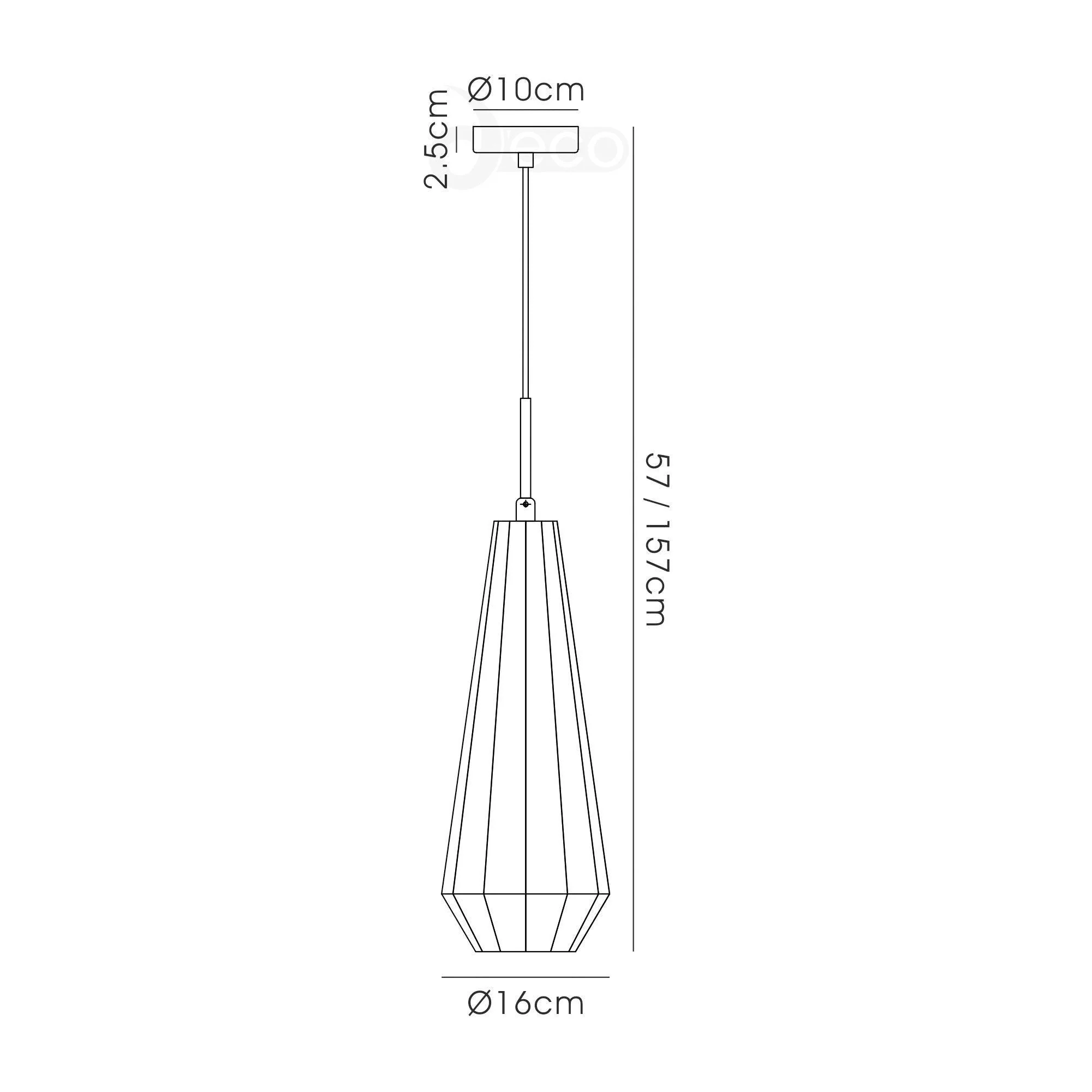 Markus Single Medium/Slim/Shallow Cone Pendant - Image 9