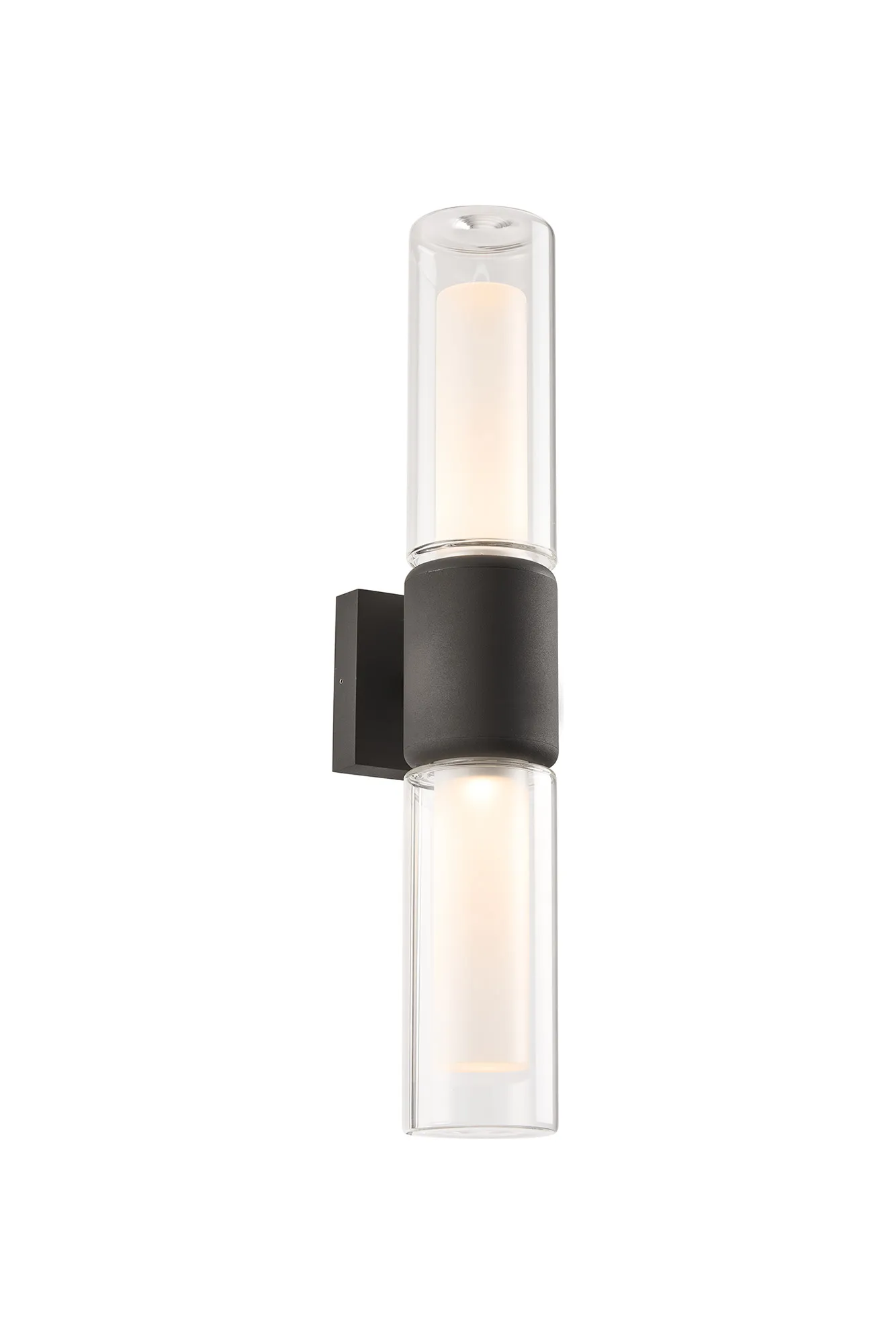 Marland IP65 2Lt Wall Lamp - Anthractite/Black/Cacao - Image 2