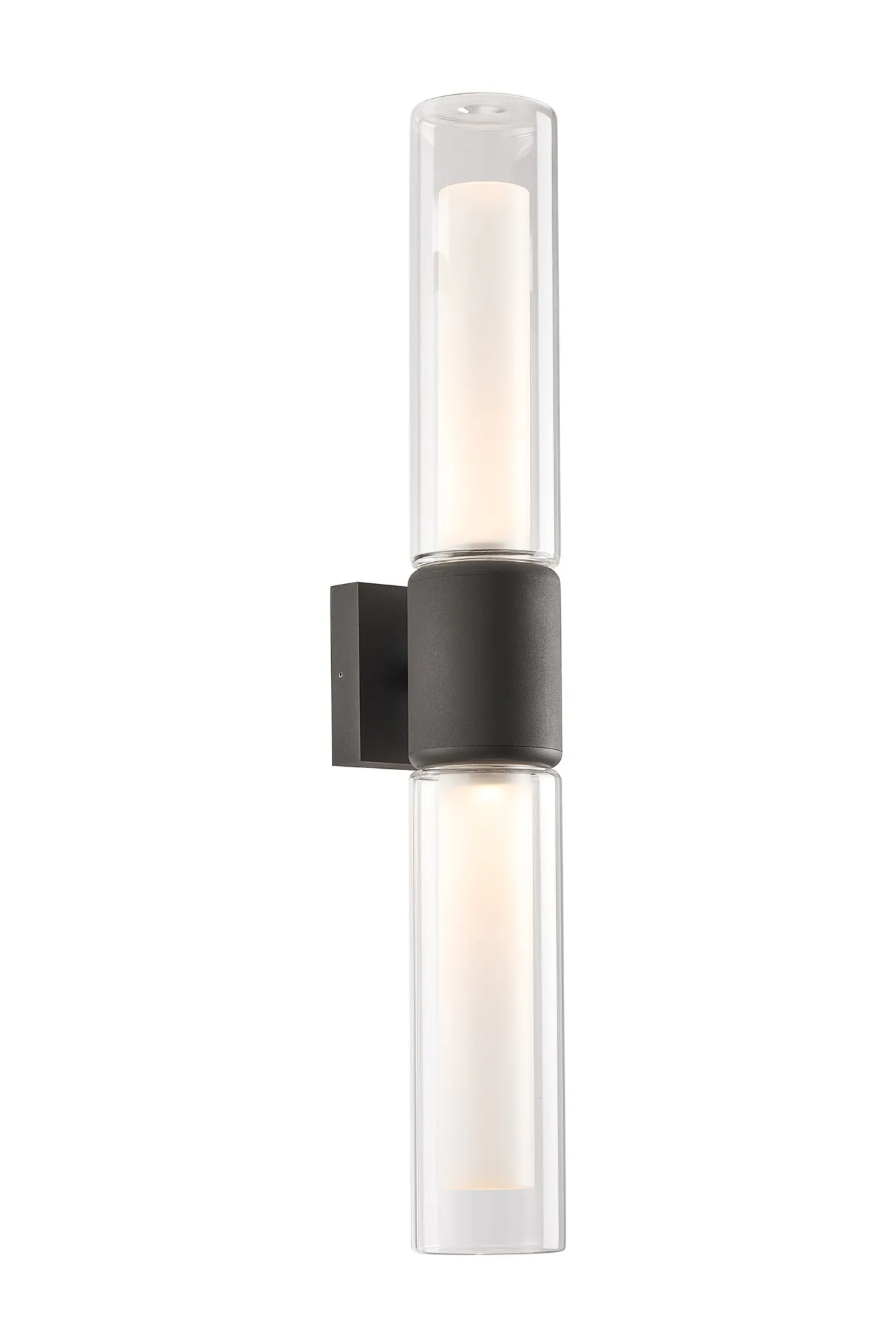 Marland IP65 2Lt Wall Lamp - Anthractite/Black/Cacao - Image 3