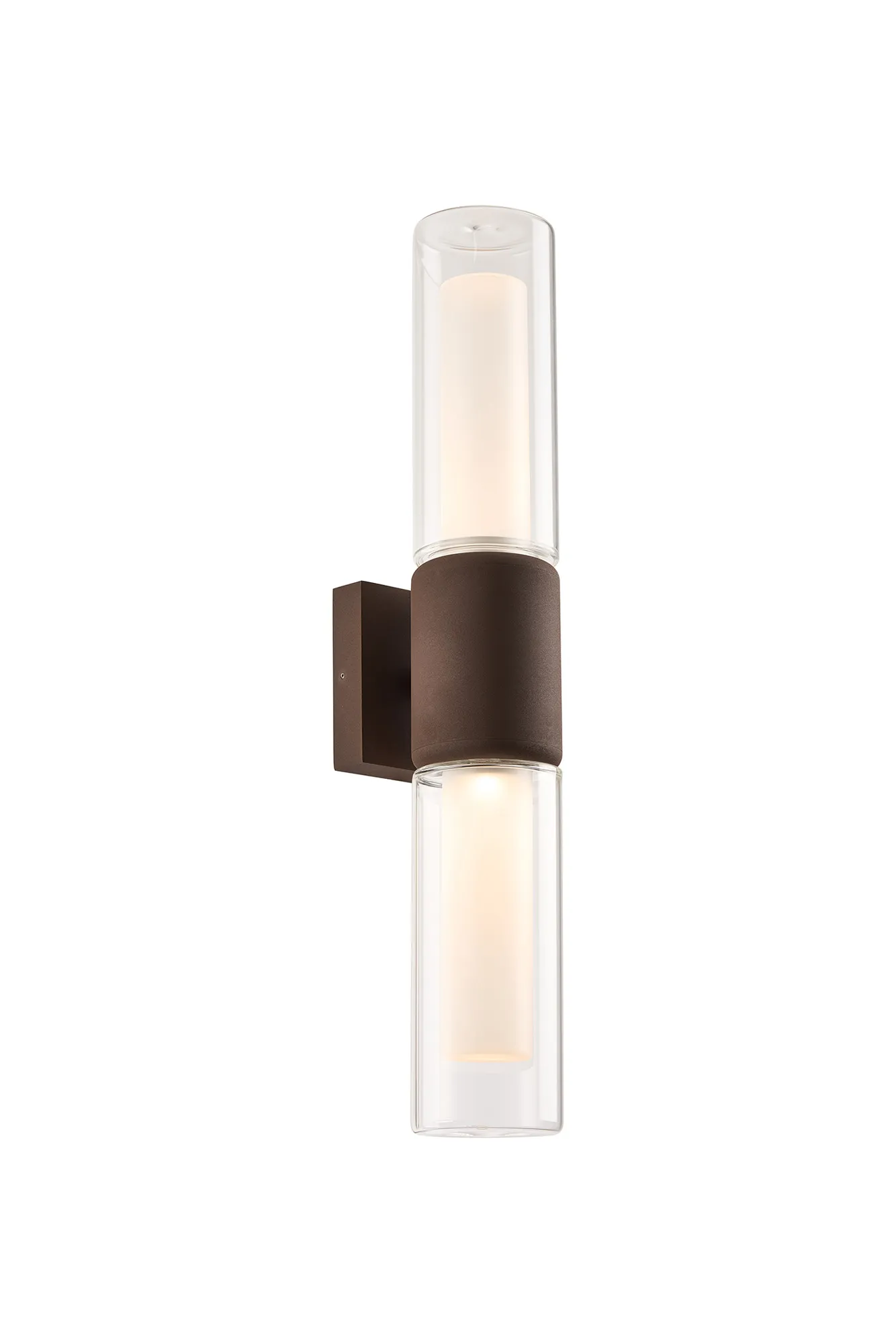 Marland IP65 2Lt Wall Lamp - Anthractite/Black/Cacao - Image 5