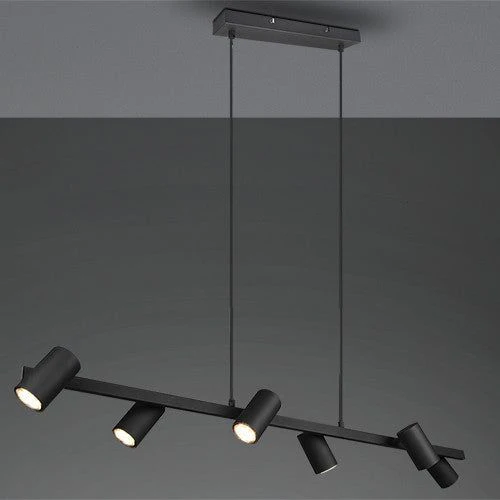 Marley 6Lt Hanging Lamp - Matt BlackFinish - Image 2