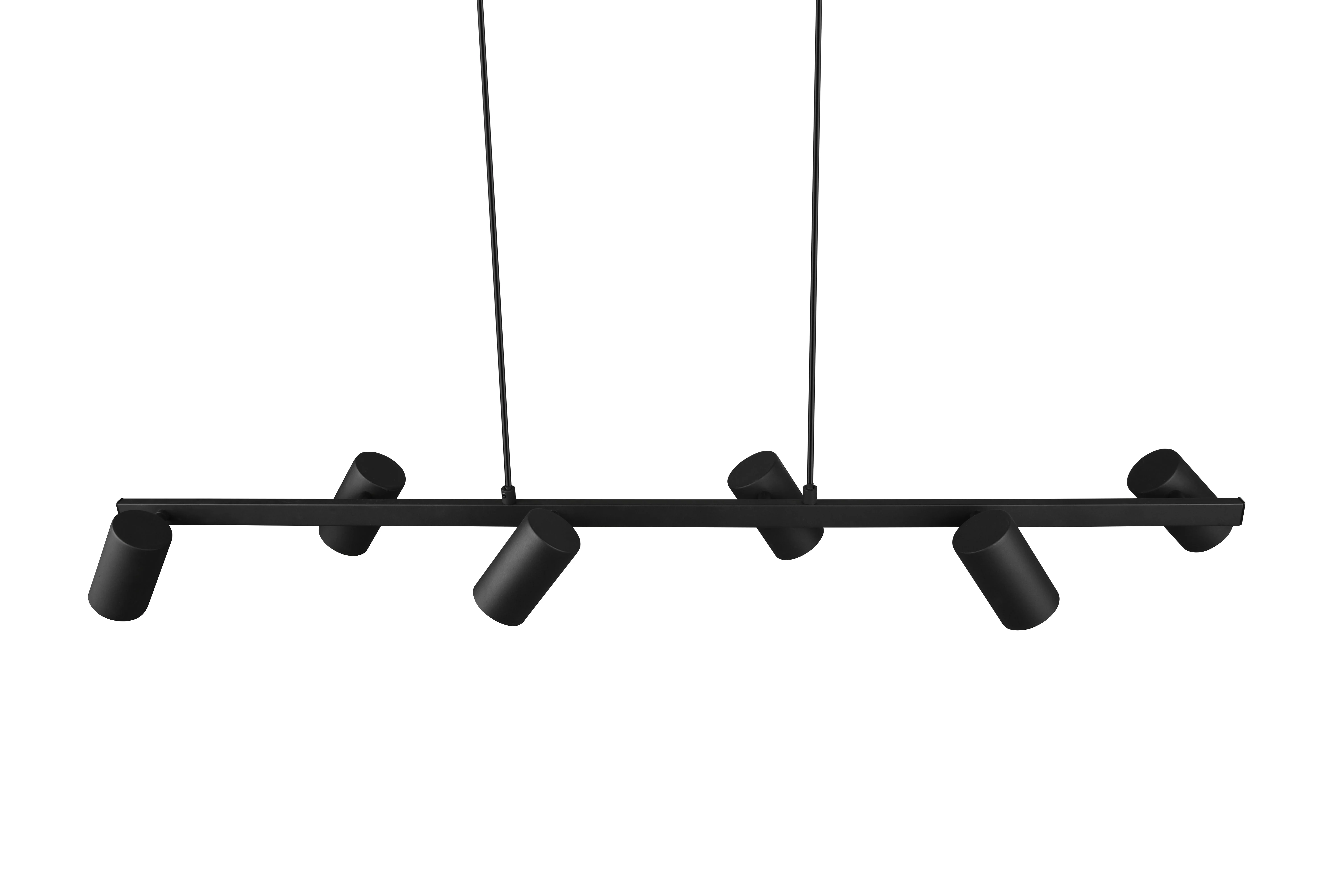 Marley 6Lt Hanging Lamp - Matt BlackFinish - Image 4