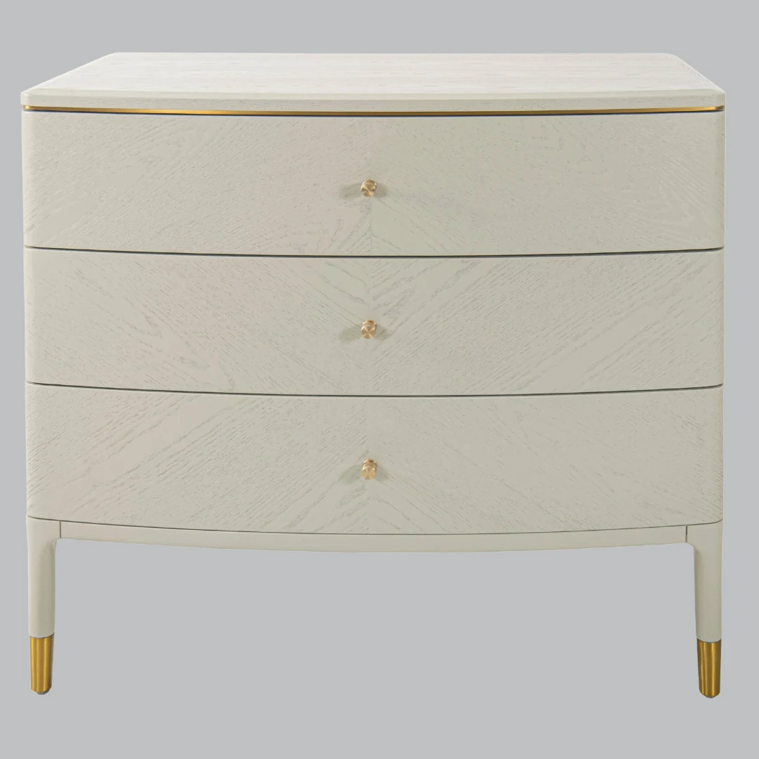 Vancent 3 Drawer Chest - Grey/White - Image 2