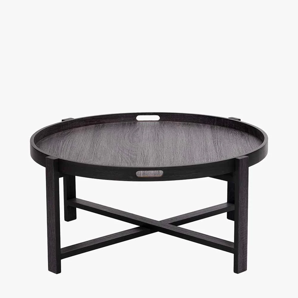 Marmara Dark Grey Oak Veneer Coffee Table - Image 2