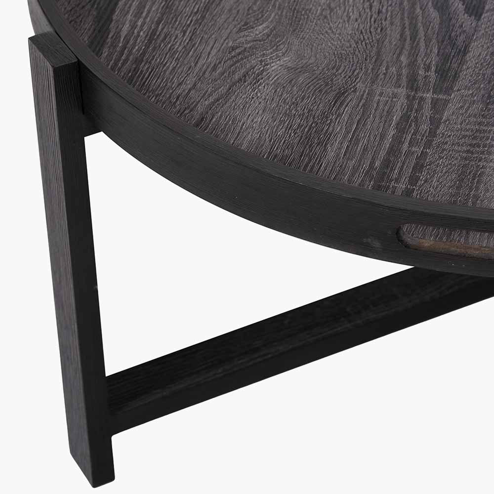 Marmara Dark Grey Oak Veneer Coffee Table - Image 4