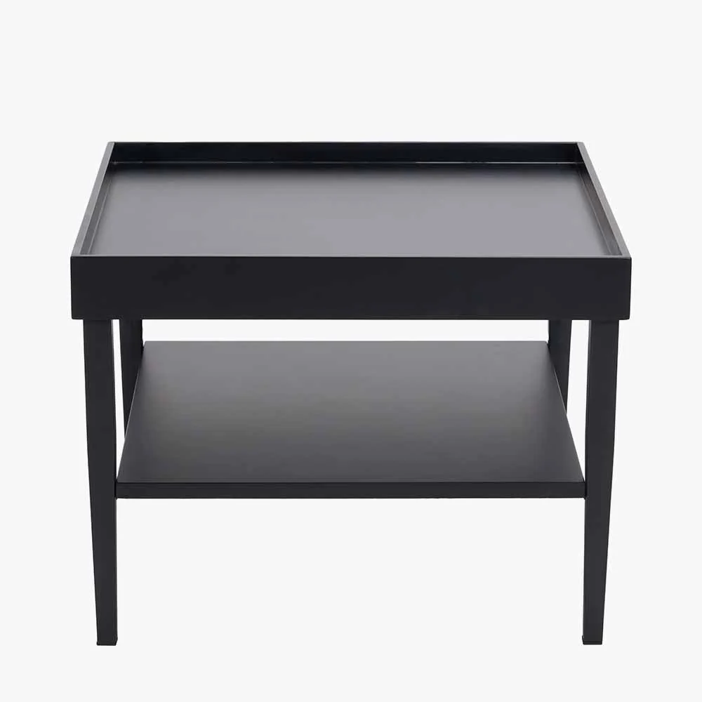 Marnie Black Wood Veneer Coffee Table - Image 3