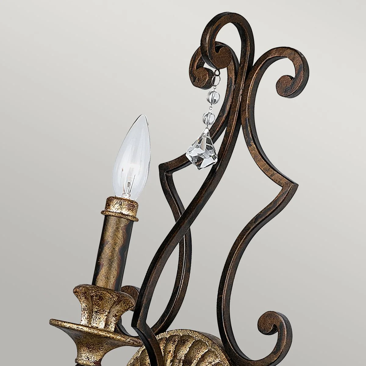 Marquette 1Lt Wall Light - Heirloom Finish - Image 3