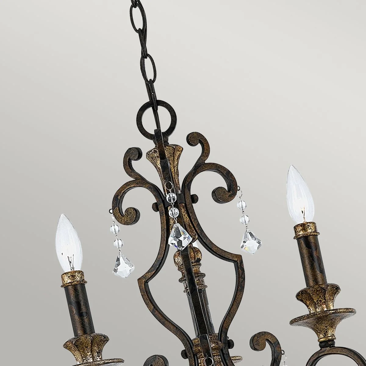 Marquette 3Lt Centre Ceiling Light - Heirloom Finish - Image 2