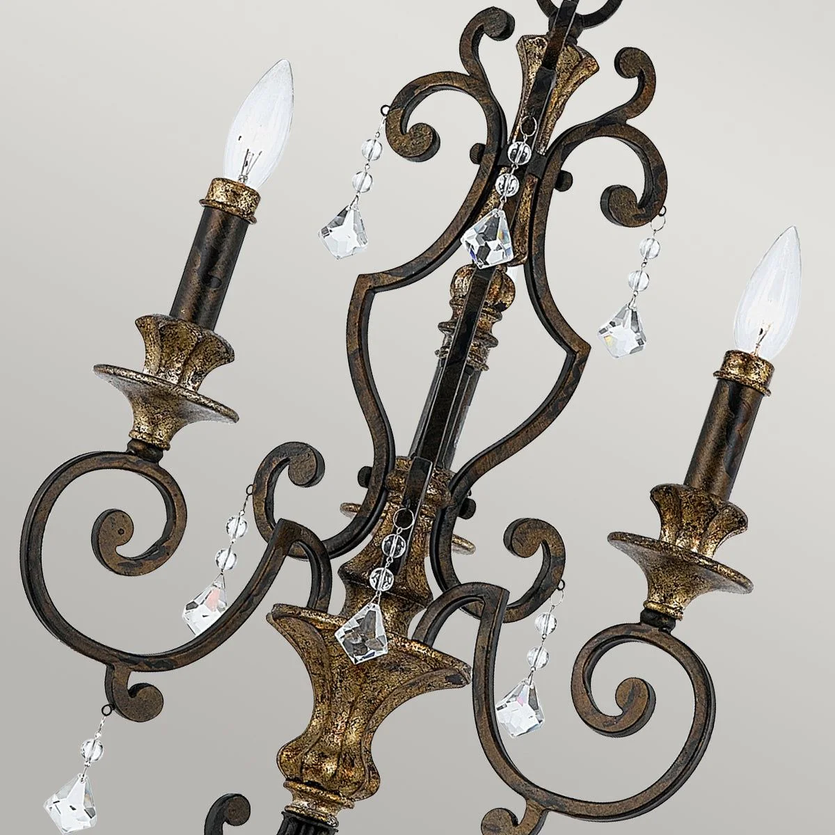 Marquette 3Lt Centre Ceiling Light - Heirloom Finish - Image 3