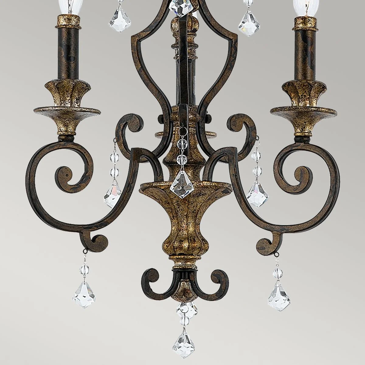 Marquette 3Lt Centre Ceiling Light - Heirloom Finish - Image 4