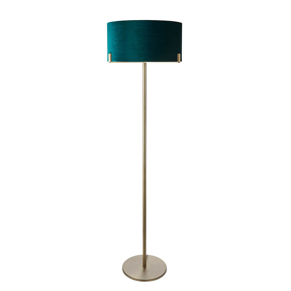 Marriott Floor Lamp Antique Brass/Brushed Bronze E27 - Image 10