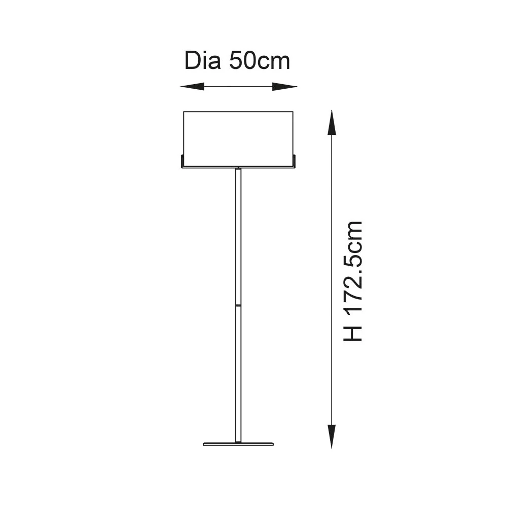 Marriott Floor Lamp Antique Brass/Brushed Bronze E27 - Image 11