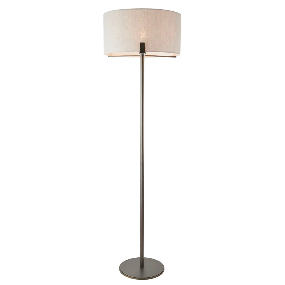 Marriott Floor Lamp Antique Brass/Brushed Bronze E27 - Image 17
