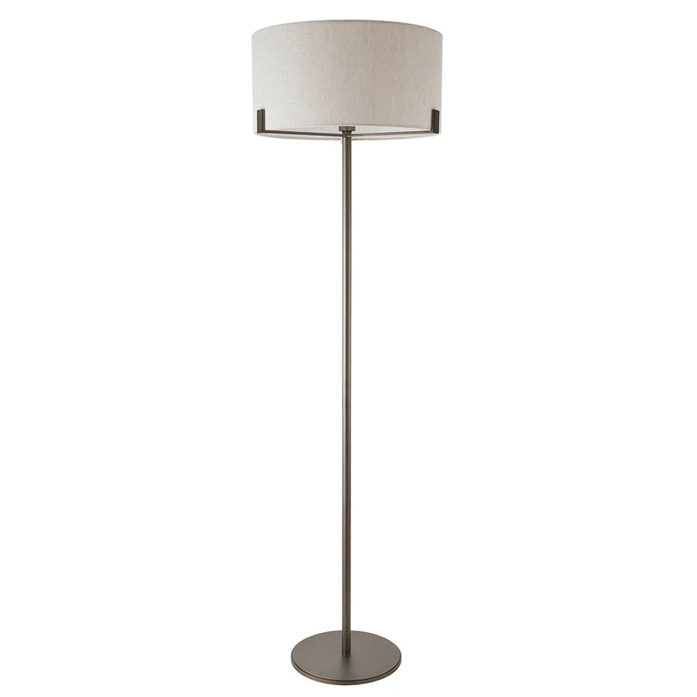 Marriott Floor Lamp Antique Brass/Brushed Bronze E27 - Image 18