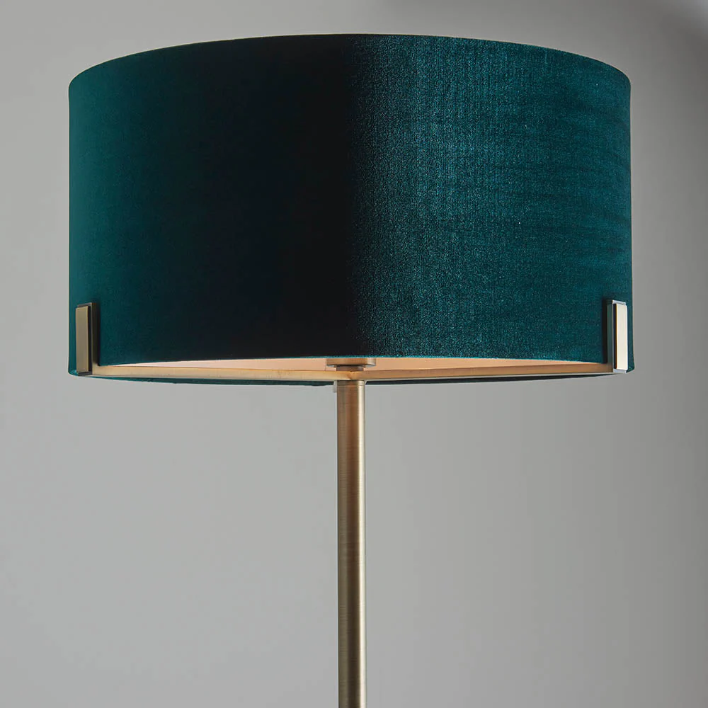 Marriott Floor Lamp Antique Brass/Brushed Bronze E27 - Image 6