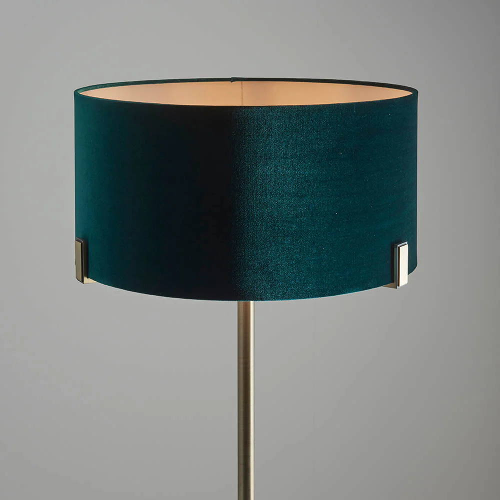 Marriott Floor Lamp Antique Brass/Brushed Bronze E27 - Image 7