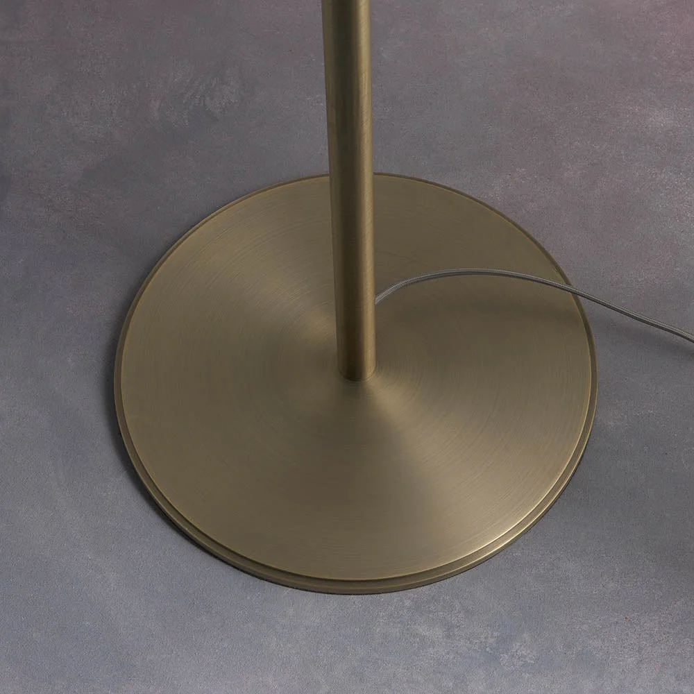 Marriott Floor Lamp Antique Brass/Brushed Bronze E27 - Image 9