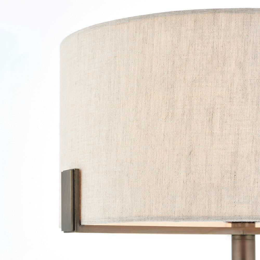 Marriott Table Lamp Antique Brass/Brushed Bronze E27 - Image 14