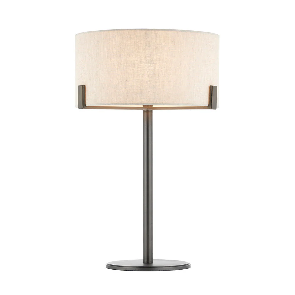 Marriott Table Lamp Antique Brass/Brushed Bronze E27 - Image 2