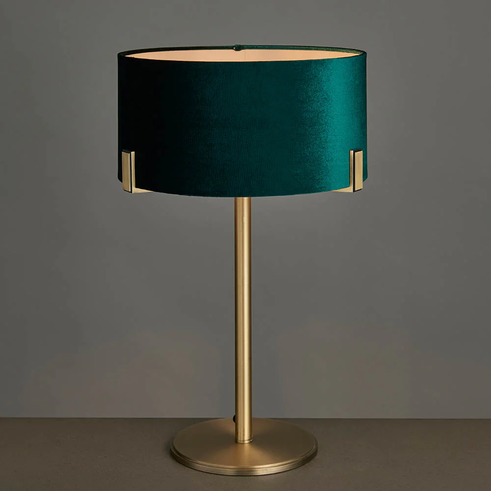 Marriott Table Lamp Antique Brass/Brushed Bronze E27 - Image 4
