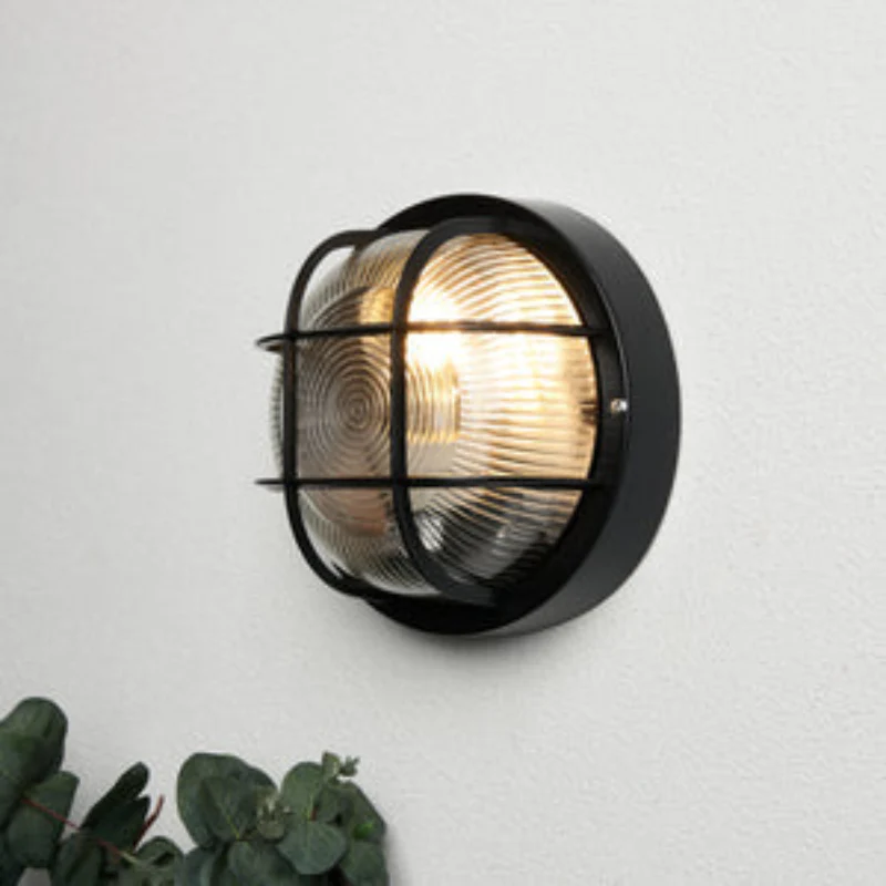 Mars Polycarbonate Round Bulkhead Outdoor Wall Light - Image 2
