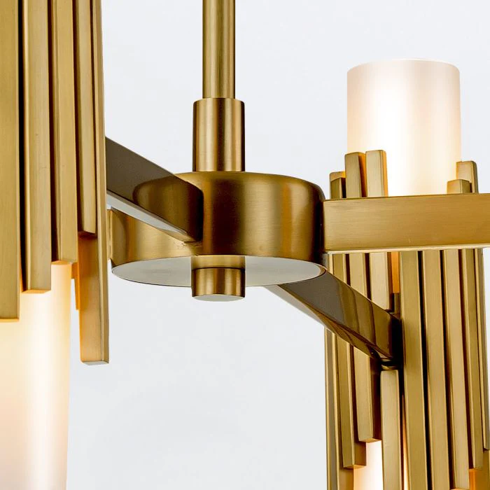 Marvele 6/8/10 Lt Chandelier - Aged Brass - Image 14