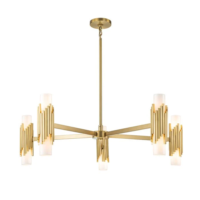 Marvele 6/8/10 Lt Chandelier - Aged Brass - Image 2