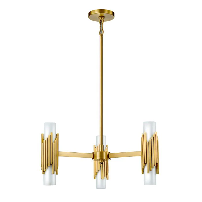 Marvele 6/8/10 Lt Chandelier - Aged Brass - Image 8