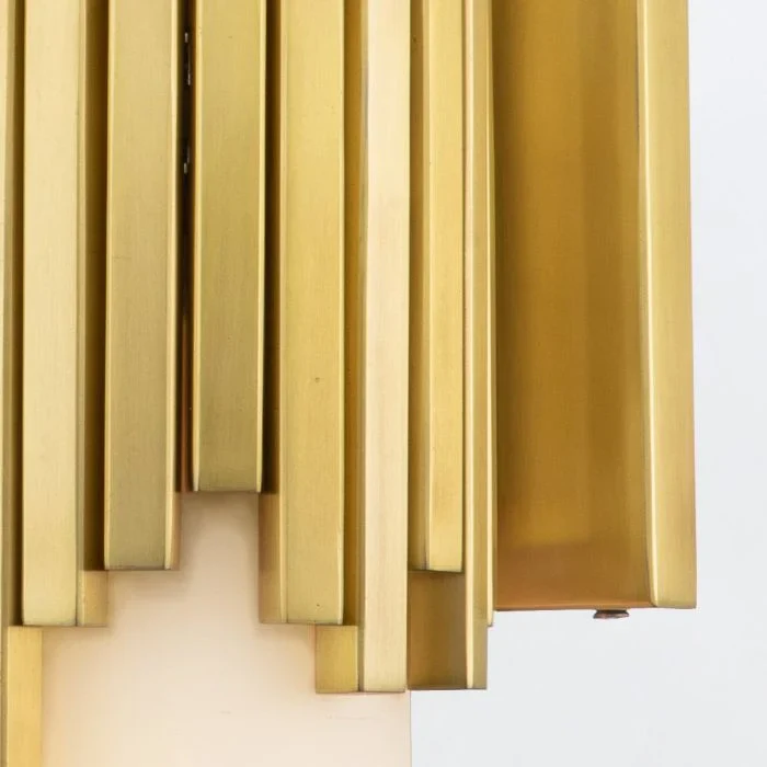 Marvelle 2 lt Wall Light - Aged Brass - Image 2
