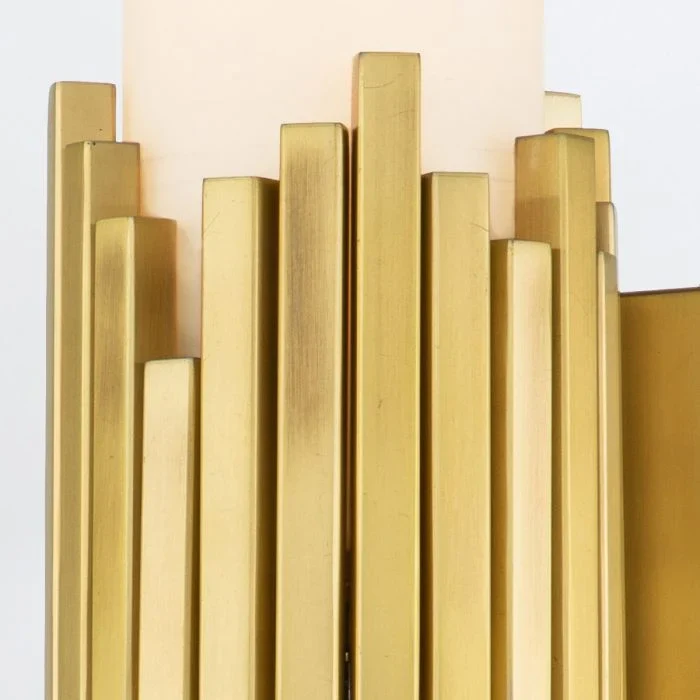 Marvelle 2 lt Wall Light - Aged Brass - Image 3