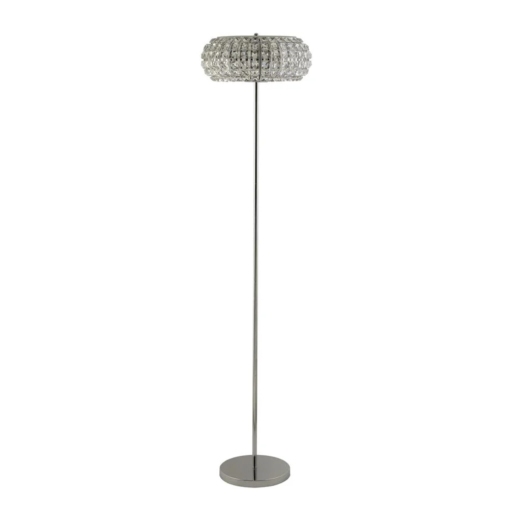 Marylin 3LT Floor Lamp - Chrome, Crystal Glass & Sand G9 - Image 2