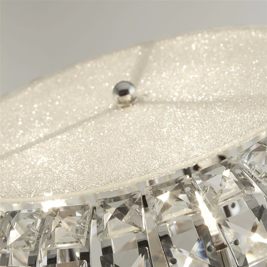 Marylin 3LT Floor Lamp - Chrome, Crystal Glass & Sand G9 - Image 3