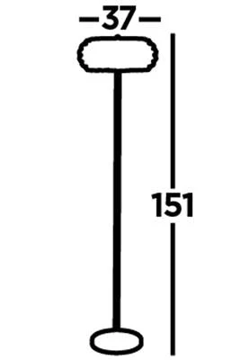 Marylin 3LT Floor Lamp - Chrome, Crystal Glass & Sand G9 - Image 4