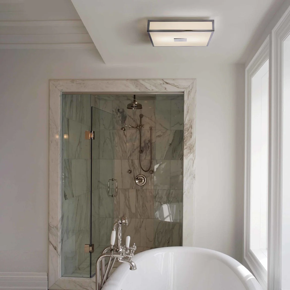 Mashiko IP44 Bathroom Light - Polished Chrome/Bronze Square/Round - Image 10