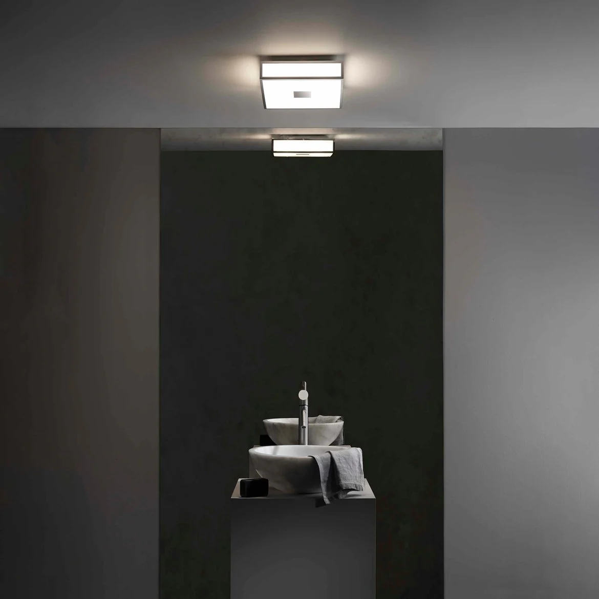 Mashiko IP44 Bathroom Light - Polished Chrome/Bronze Square/Round - Image 11