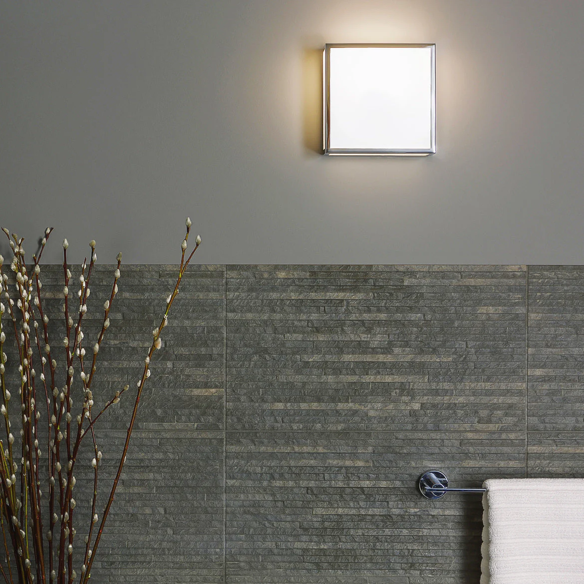 Mashiko IP44 Bathroom Light - Polished Chrome/Bronze Square/Round - Image 2