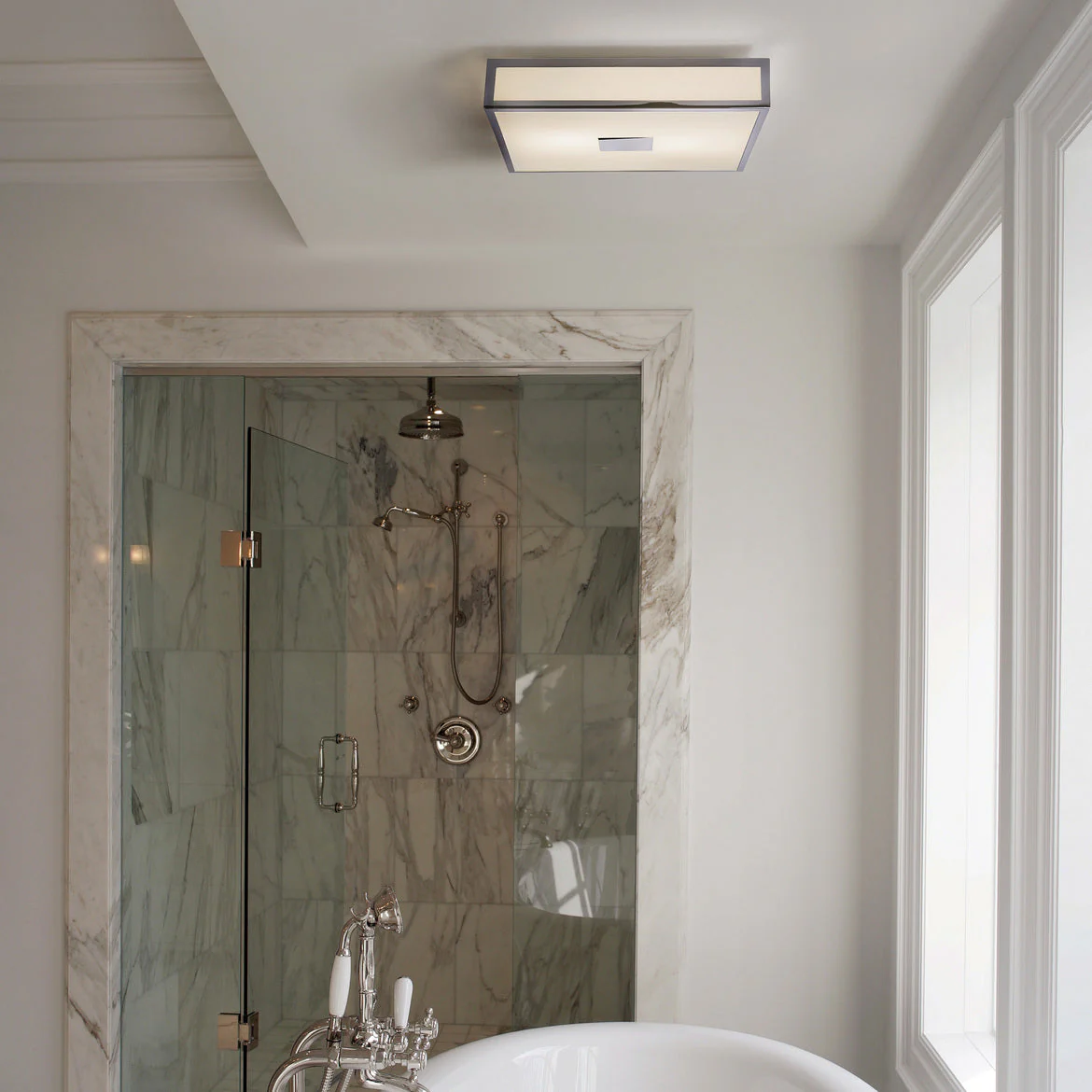 Mashiko IP44 Bathroom Light - Polished Chrome/Bronze Square/Round - Image 24