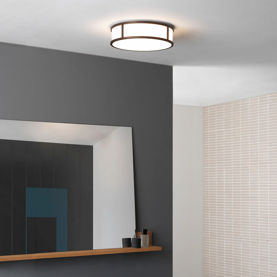 Mashiko IP44 Bathroom Light - Polished Chrome/Bronze Square/Round - Image 42
