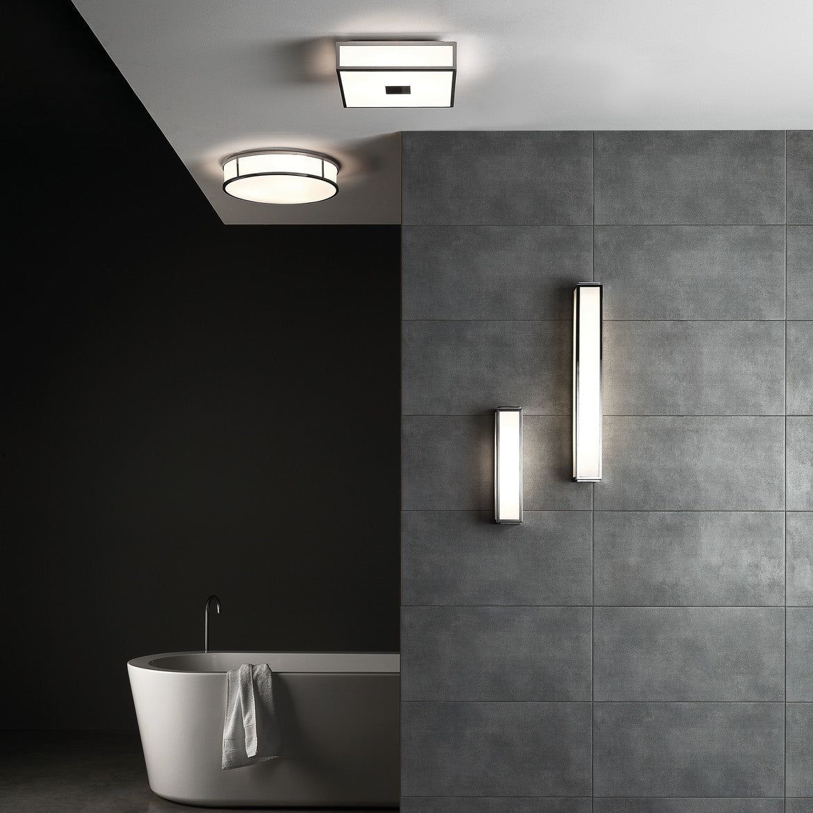 Mashiko 360 Classic Bathroom Wall Light Range IP44 - Bronze/Matt Gold/Polished Chrome Finish - Image 11