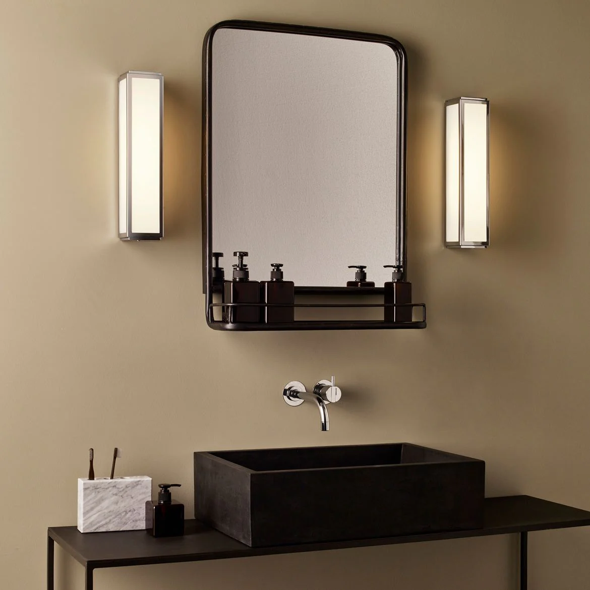 Mashiko 360 Classic Bathroom Wall Light Range IP44 - Bronze/Matt Gold/Polished Chrome Finish - Image 13