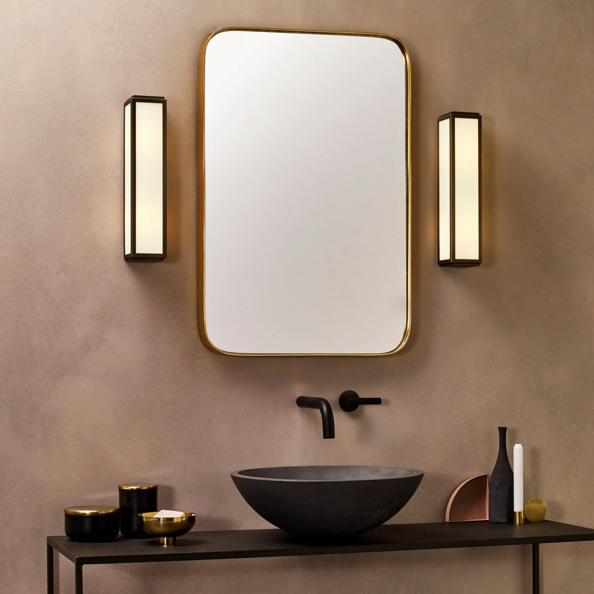 Mashiko 360 Classic Bathroom Wall Light Range IP44 - Bronze/Matt Gold/Polished Chrome Finish - Image 14