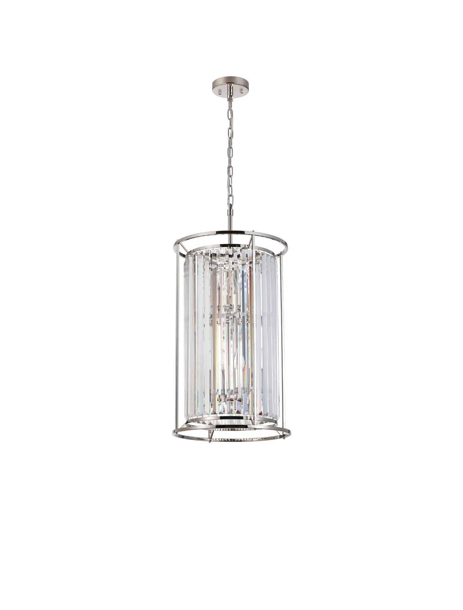 Massa 2 Tier Centre Ceiling Light/Semi Ceiling Convertible, 3+3 x E14 - Satin Black & Clear/Antique Brass & Clear/Polished Nickel & Clear IP20 - Image 6