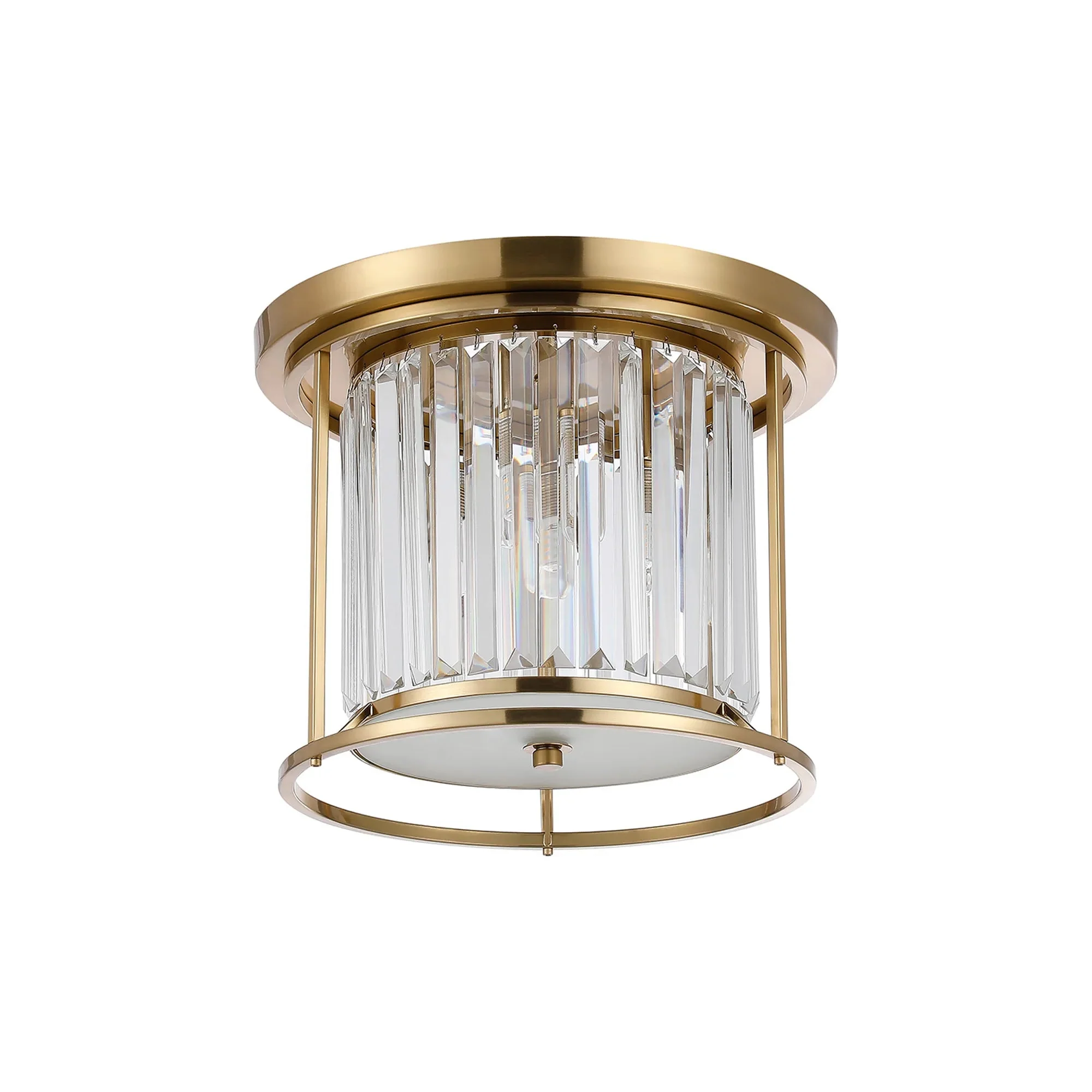 Massa Bathroom Flush Ceiling Light- Black, Polished Nickel, Gold Finishes - Image 3