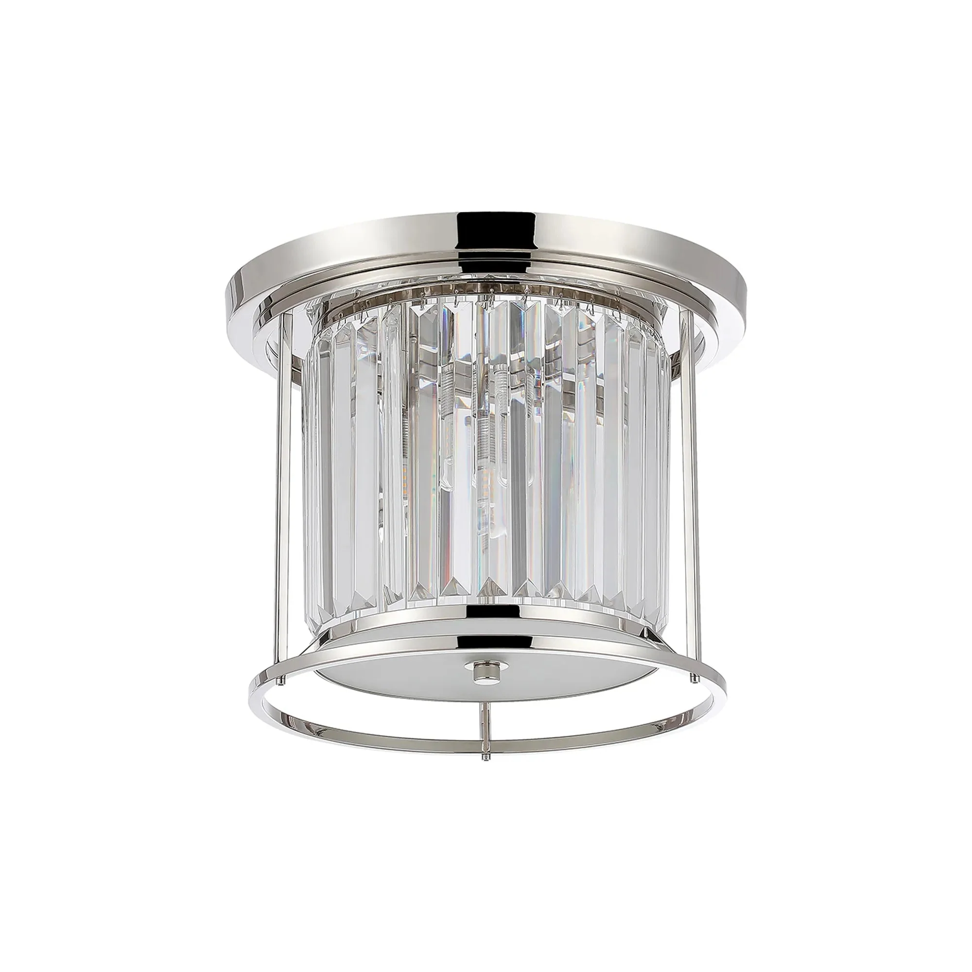 Massa Bathroom Flush Ceiling Light- Black, Polished Nickel, Gold Finishes - Image 5