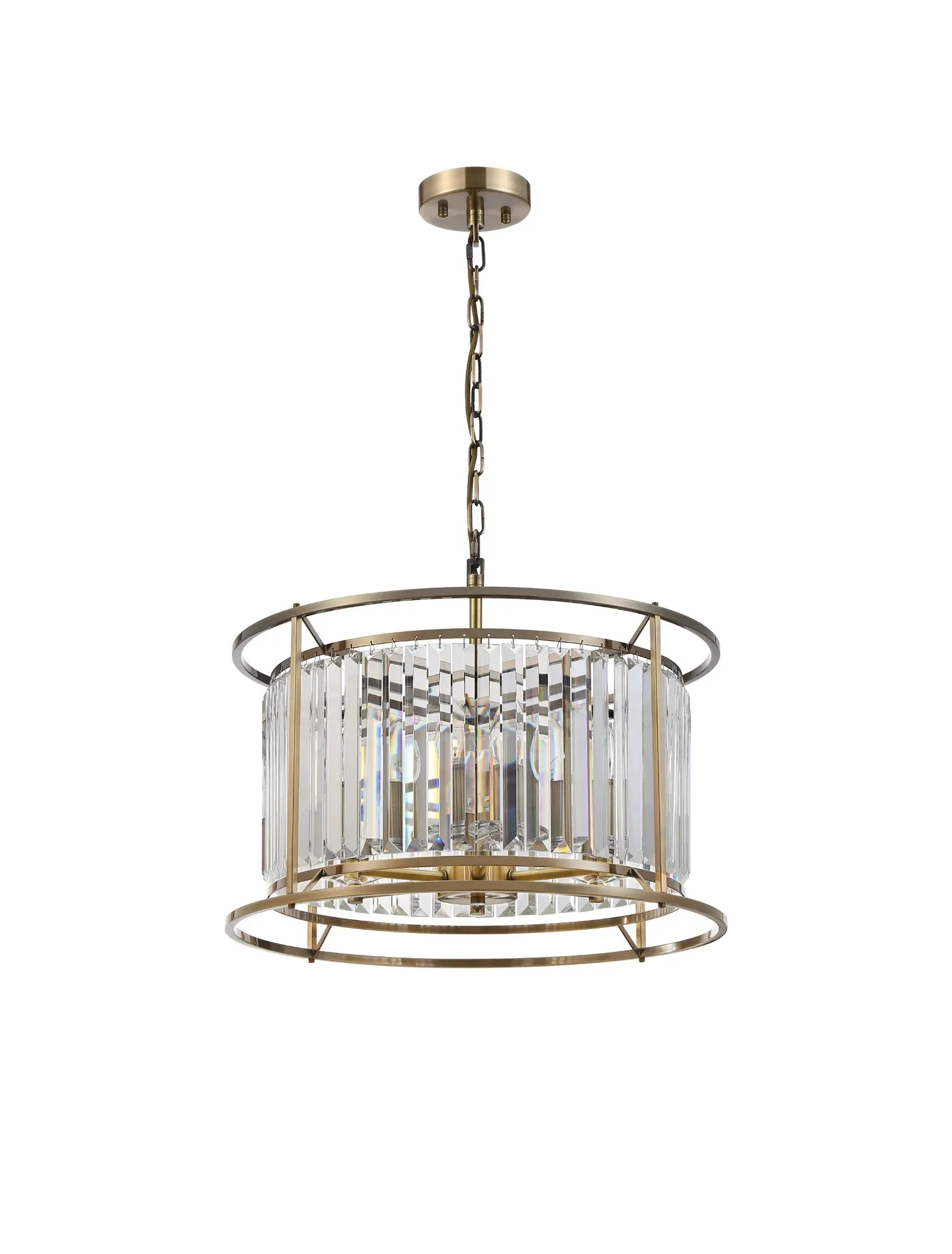 Massa 3/6Lt Crystal Ceiling Light/Semi Flush Convertible - Various FInish - Image 10