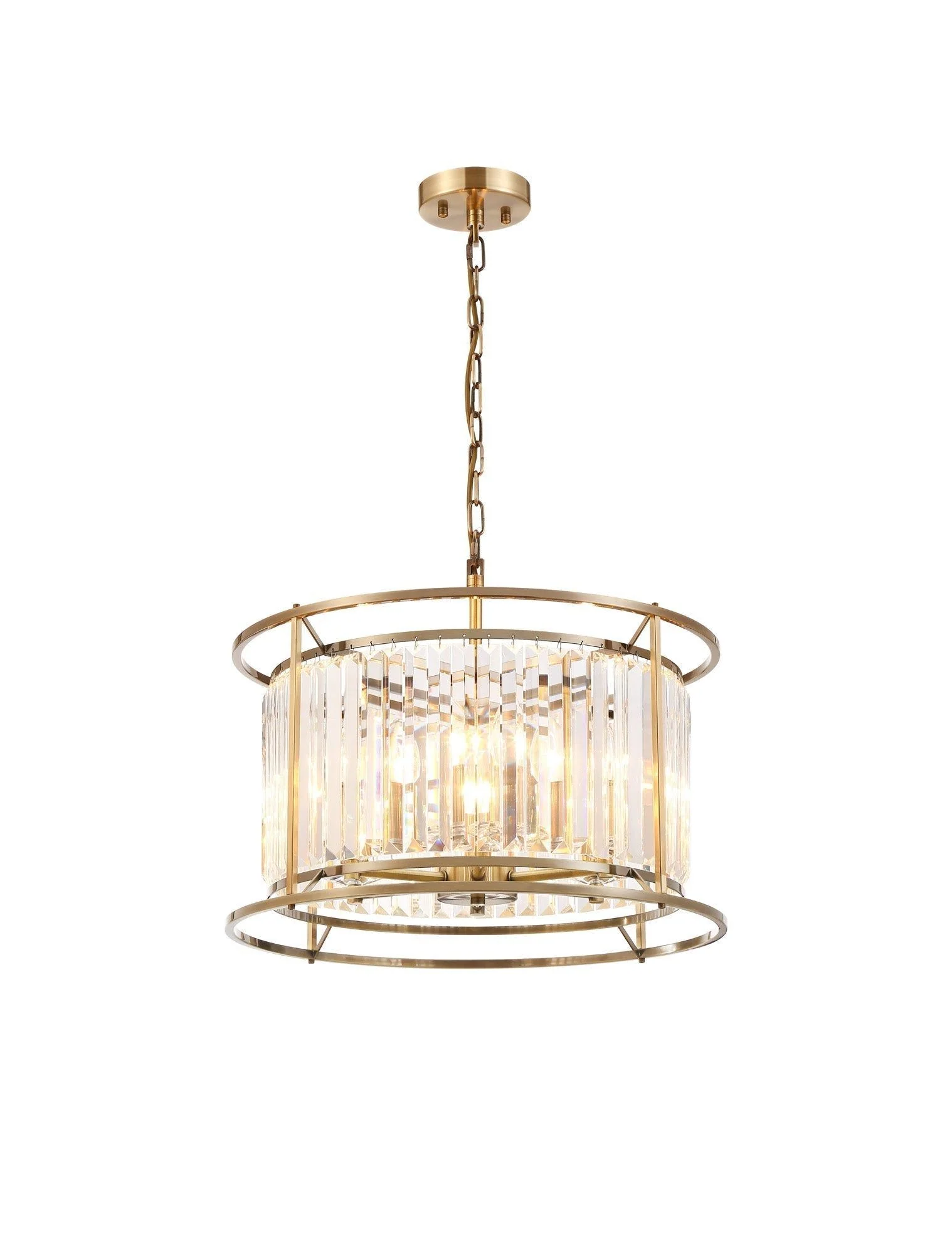 Massa 3/6Lt Crystal Ceiling Light/Semi Flush Convertible - Various FInish - Image 5